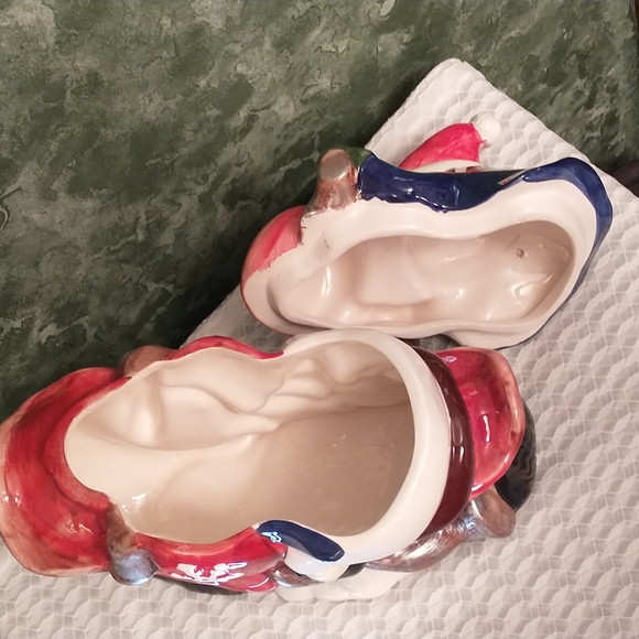 Sorelle- "Snowman riding a motorcycle" Large Cookie Jar - A31 - Picture 6 of 9